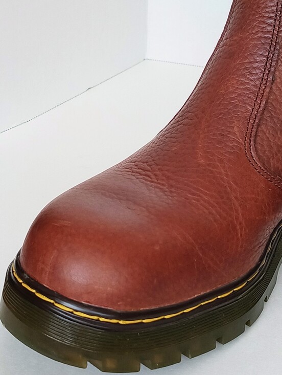 Like New Dr.Martens Rivet Steel Toe Chelsea Lug Sole Pull-On Work Boots main image 12